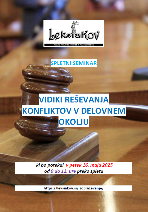 VIDIKI REŠEVANJA KONFLIKTOV V DELOVNEM OKOLJU