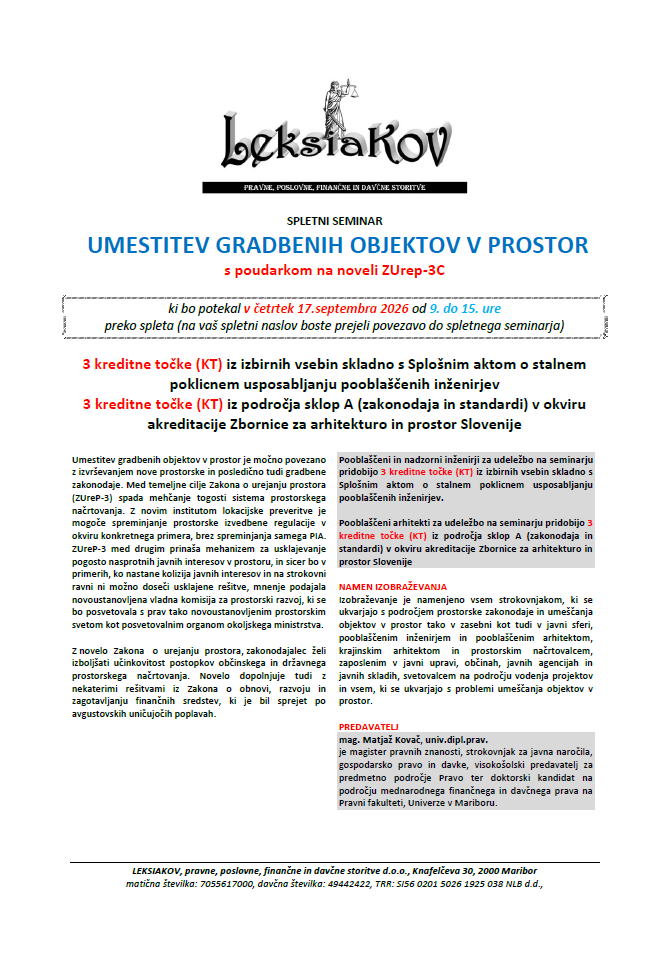 UMEŠČANJE OBJEKTOV V PROSTOR - slika 2